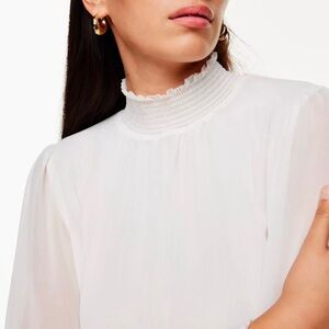 Aritzia Wilfred Valencia High-Neck Blouse